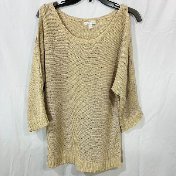 new york company women's blouse, beige, size L - Picture 1 of 7